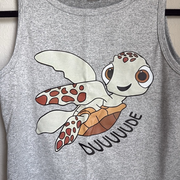 Gray Tank Top with Squirt Finding Nemo Dude New women’s - Picture 3 of 4